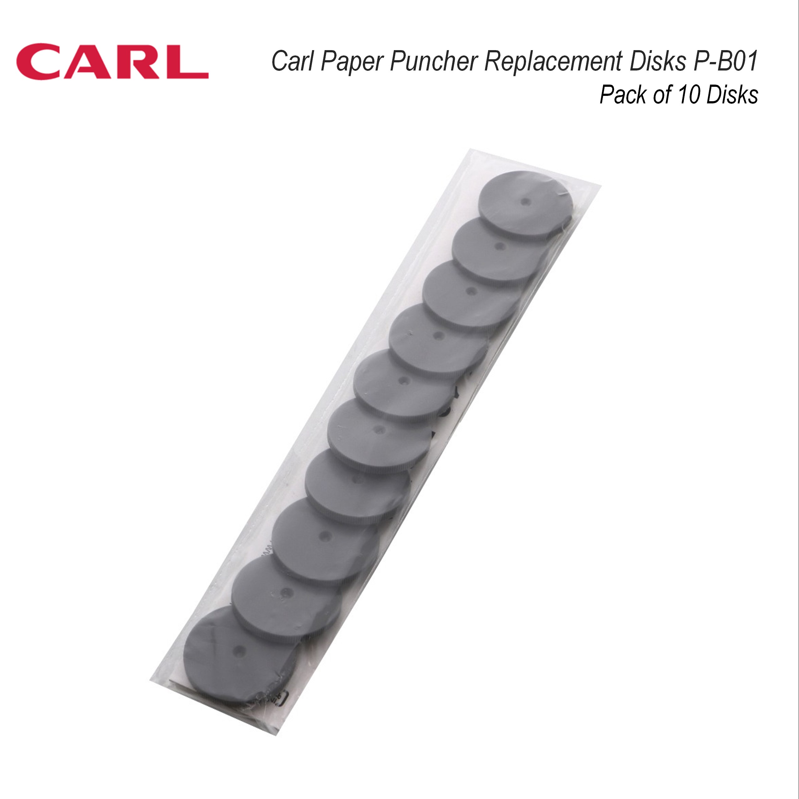 Carl Paper Puncher Replacement Disks P B01 Pack Of 10 Disks