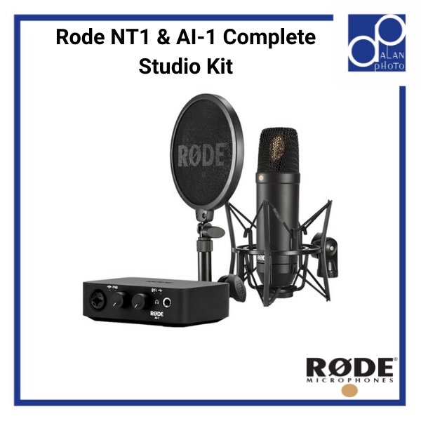 Rode NT1 AI 1 Complete Studio Kit Complete Studio Kit With Audio