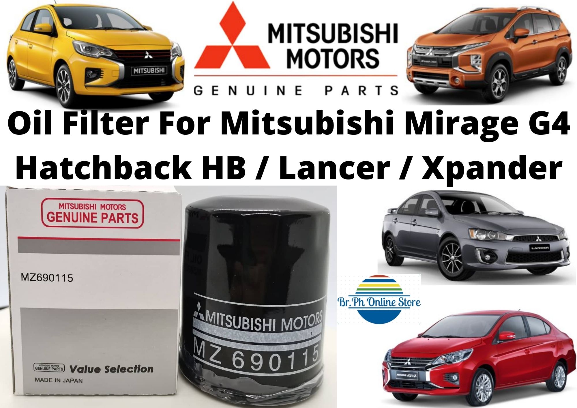 Mitsubishi Oil Filter Mirage G Hatchback Xpander Lancer