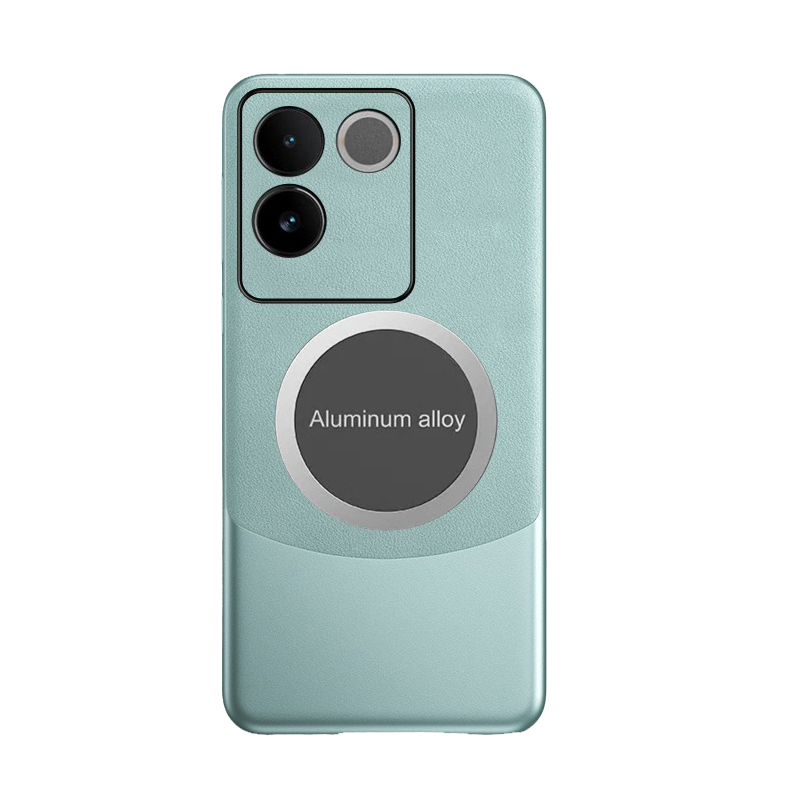 Phone case For VIVO T2 Pro Back cover 360 Degrees Protection Leather Soft Border Anti-fingerprint Color Blocking Design Car Navigation Holder Ring For VIVO IQOO Z7 Pro Cover cases