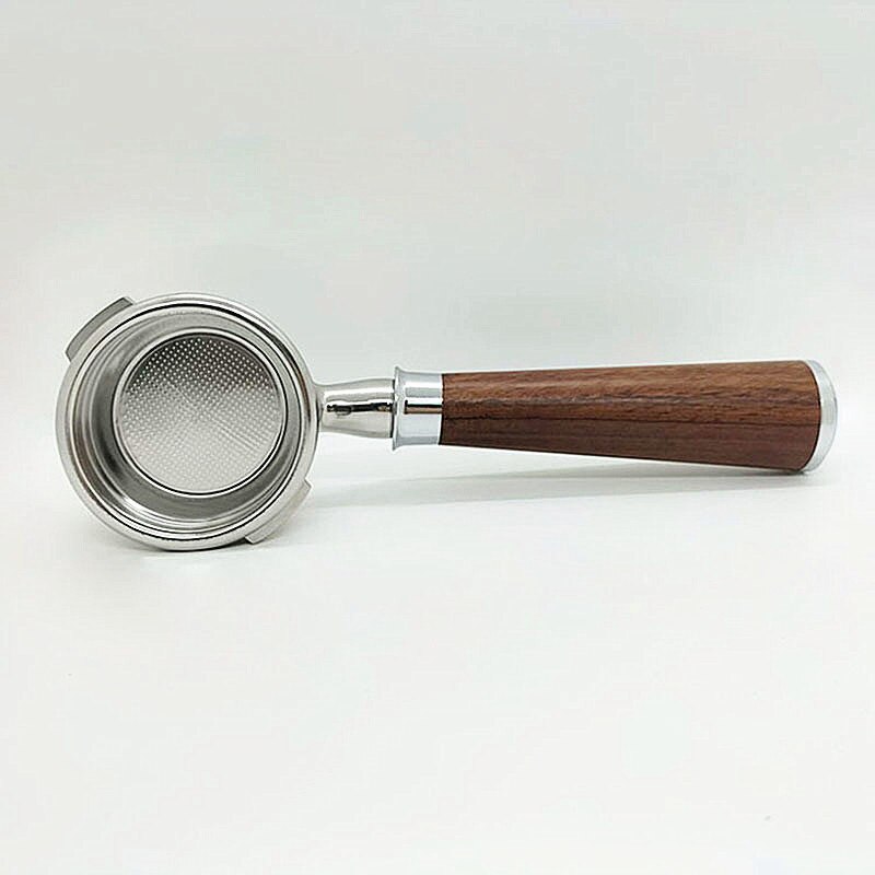 GAGGIA Bottomless Portafilter Filter 58Mm Solid Wood Handle Stainless