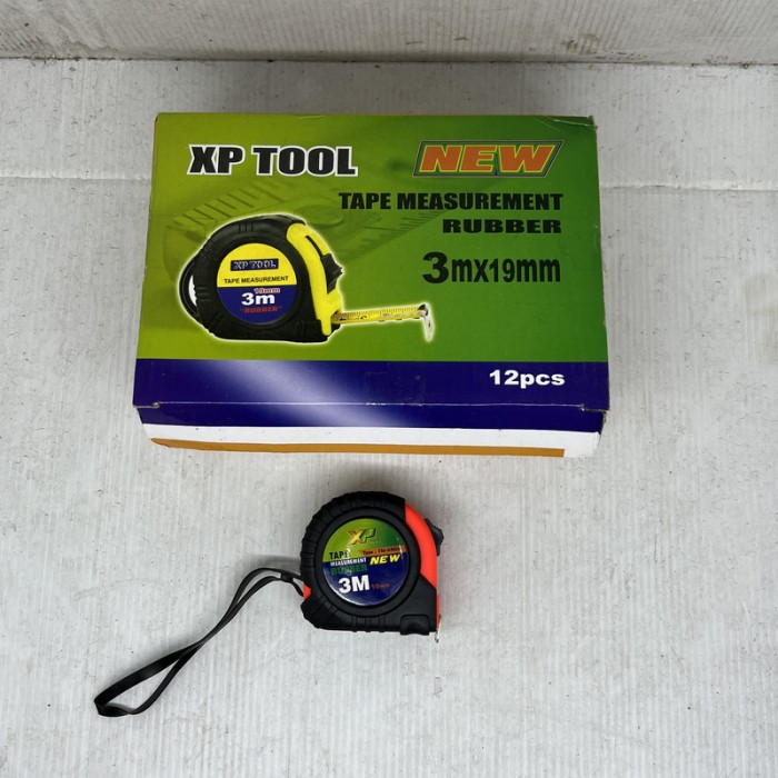 XP TOOL Meteran Karet Autostop 3 5 7 5 10m Alat Ukur Rol Measuring