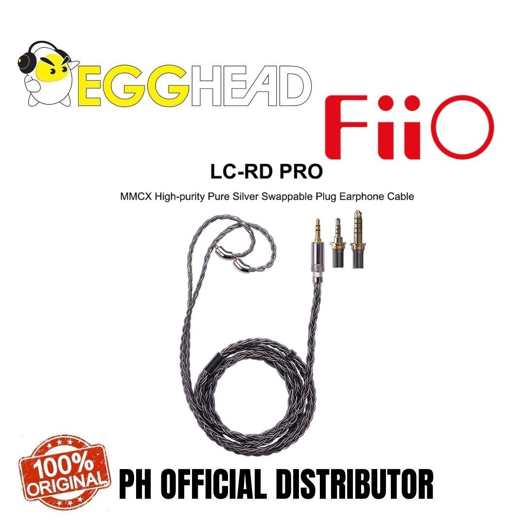 FiiO LC RD PRO MMCX High Purity Pure Silver Swappable Plug Earphone