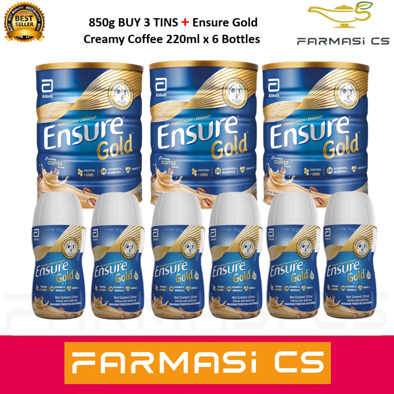 Abbott Ensure Gold Creamy Coffee Exp G Buy Tins Ensure