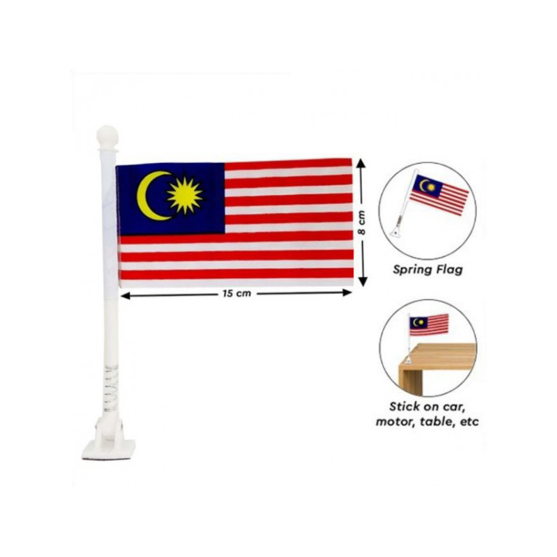 Malaysia Flag Bendera Malaysia Polyester Hand Flag Car Flag Motor