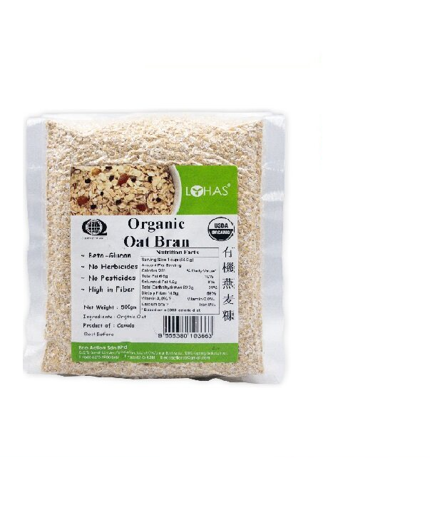 LOHAS Organic Oat Bran 500gm 有机燕麦糠 Lazada