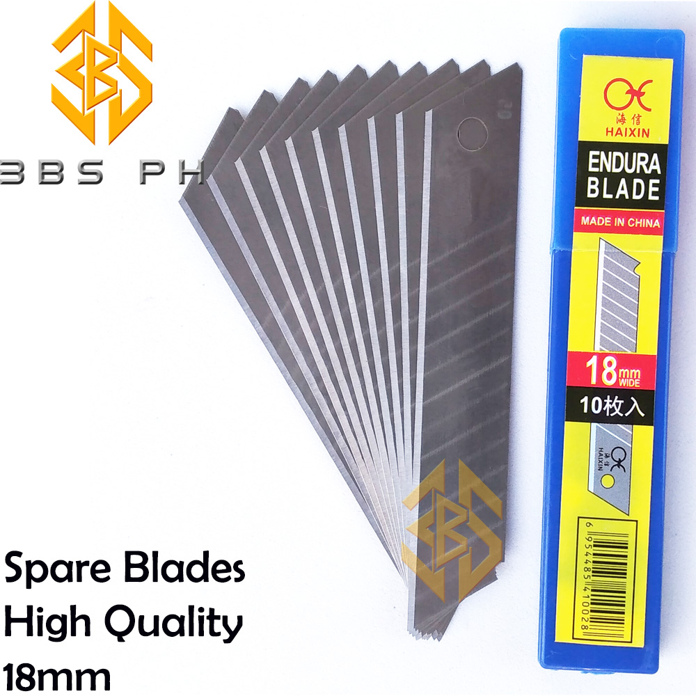 Spare Cutter Blades 18mm High Quality 100pcs I 3BS Lazada PH