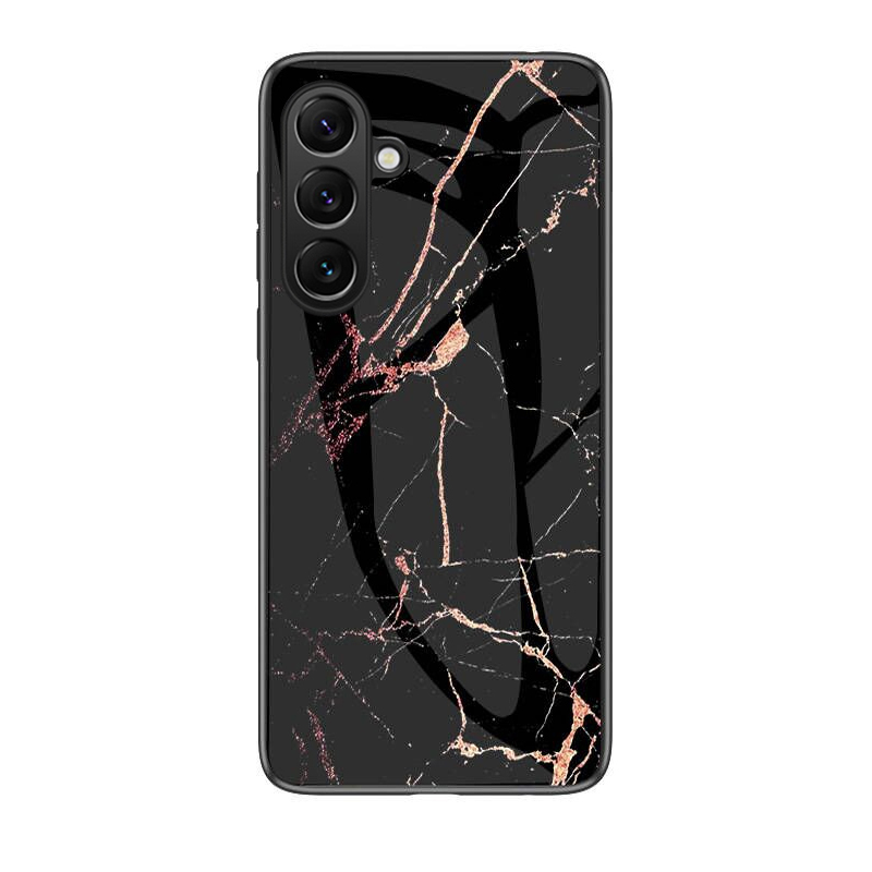 Phone case For Samsung Galaxy Z Fold6 Fold5 Back cover Fashion Marble Tempered Glass Protector Soft Frame Silicon For Samsung Galaxy Z Fold 6 Fold 5 Cover cases
