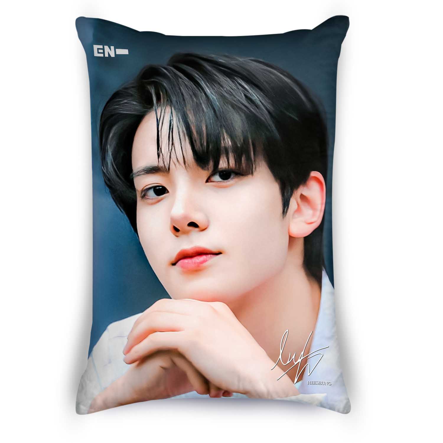 Enhypen Heeseung Merch Pillow Big Size 18x28 Inches Pillow With FREE