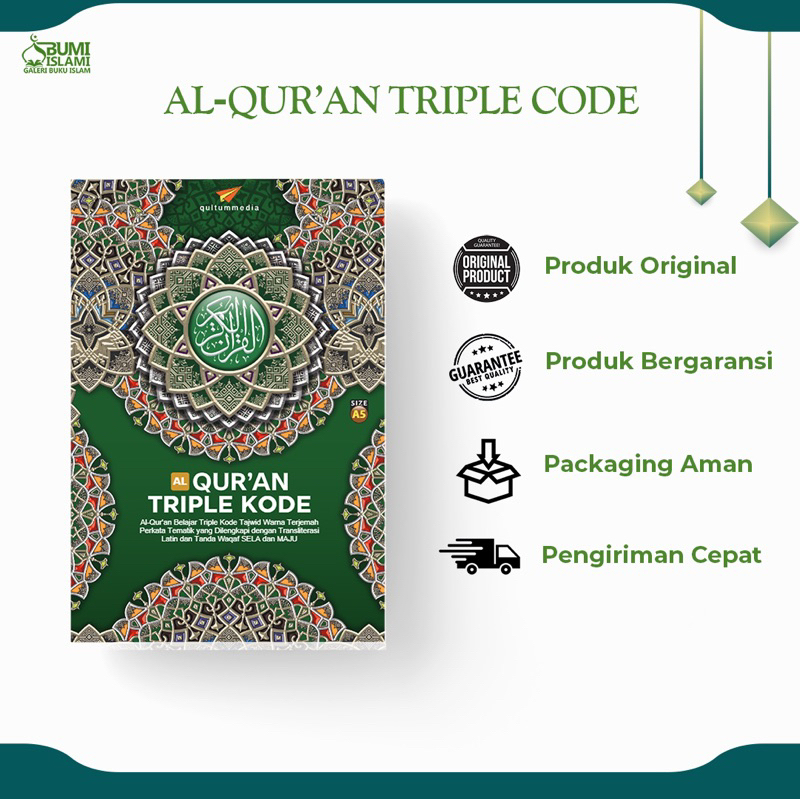 PROMO TOP TEN Al Qur An Triple Kode A5 Warna Qultum Media Bumi