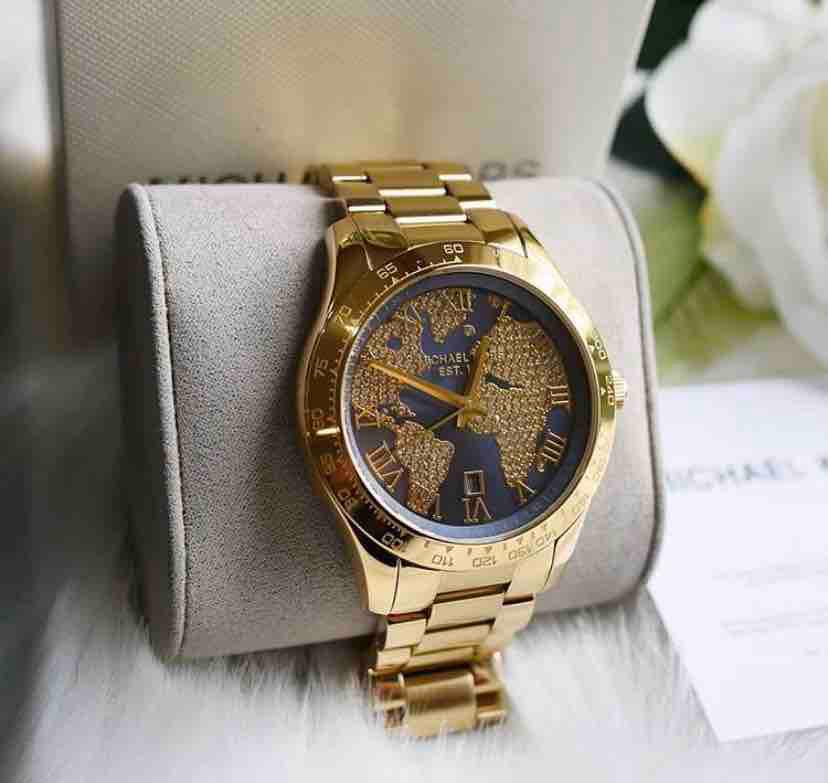 Michael Kors Layton Blue Crystal Pave 