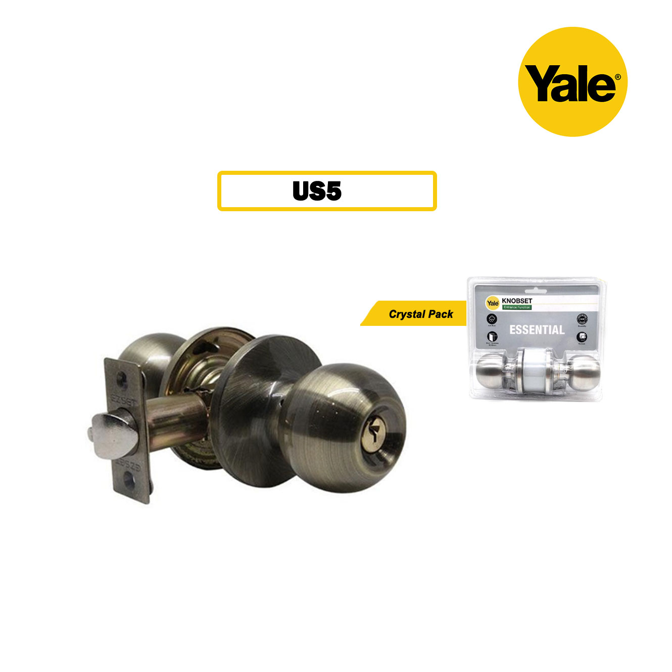 YALE VCA4147 US32D US5 US11 CA5147 US32D Stainless Steel Cylindrical