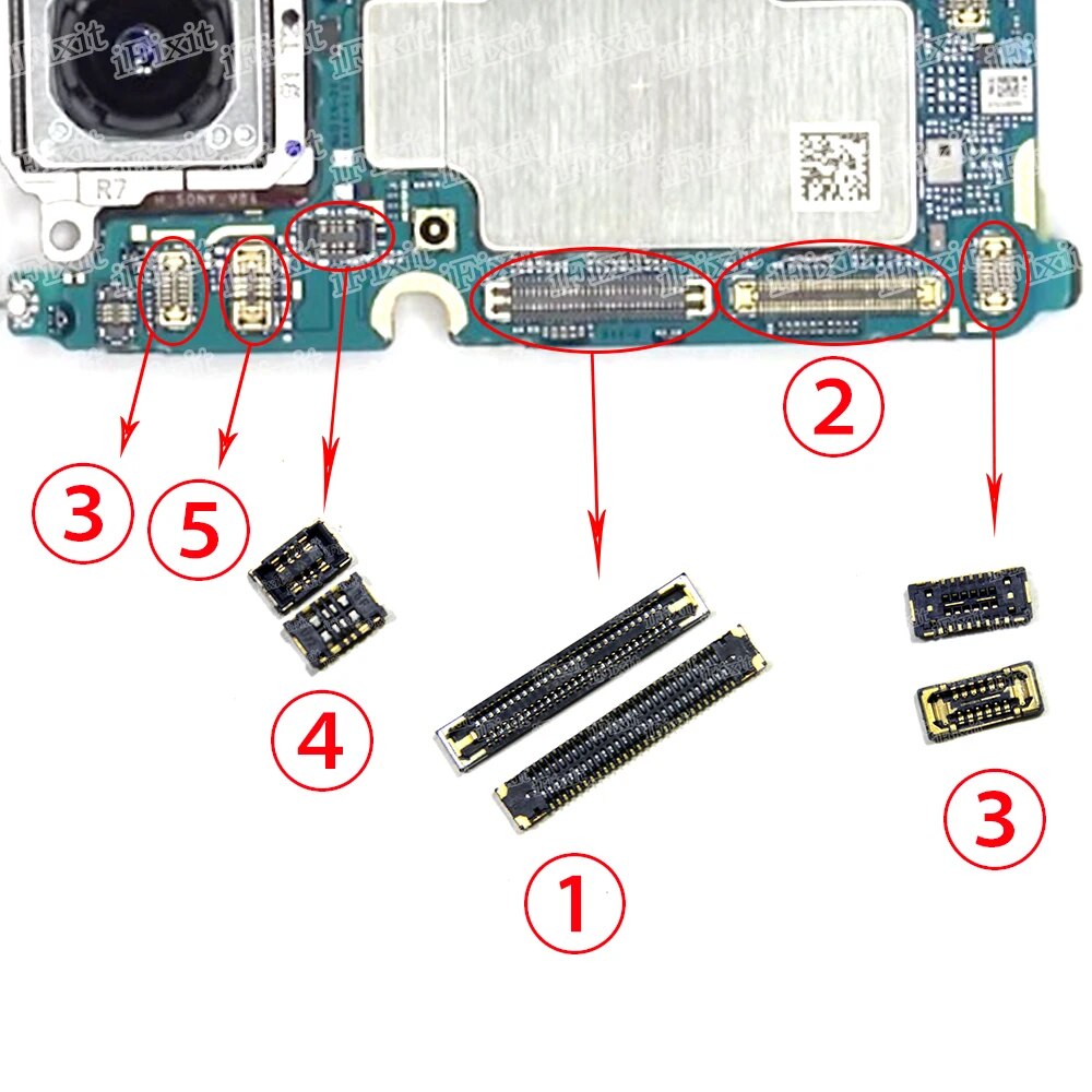 Pcs Lcd Fpc Plug Board Pcb Connector Mainboard Flex Connector Usb