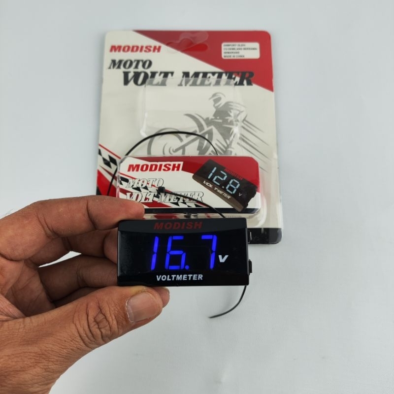 Voltmeter Aki Digital Volt Meter Aki Universal Nmax Aerox Pcx Beat