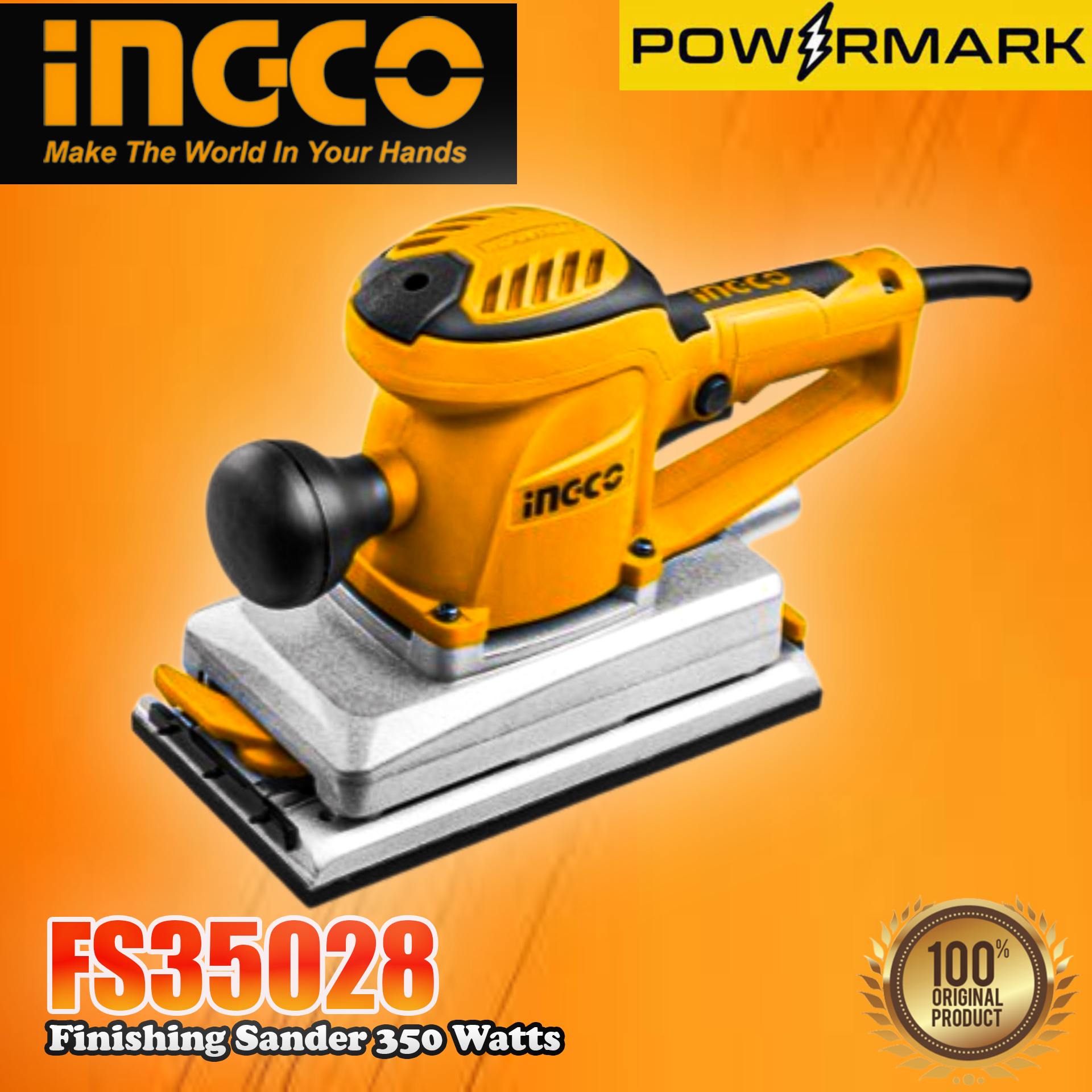 Ingco Fs Finishing Sander Watts Powermark Ipt Lazada Ph