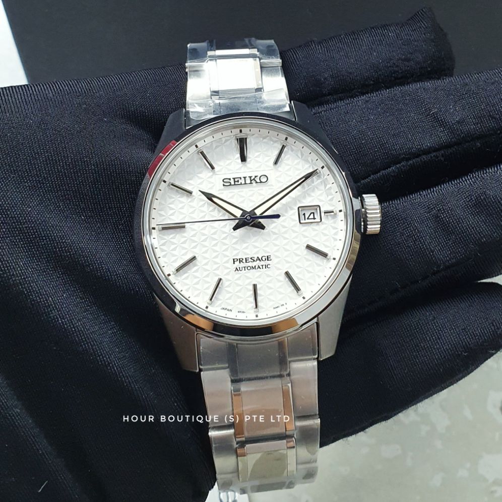 Brand New 100% Authentic Seiko Presage Edge White Dial Mens Automatic Dress  Watch SPB165 SPB165J1 | Lazada PH