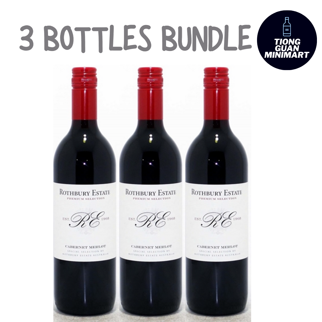 Rothbury Estate Cabernet Merlot 3 Bottles 750ml Free Delivery In 3