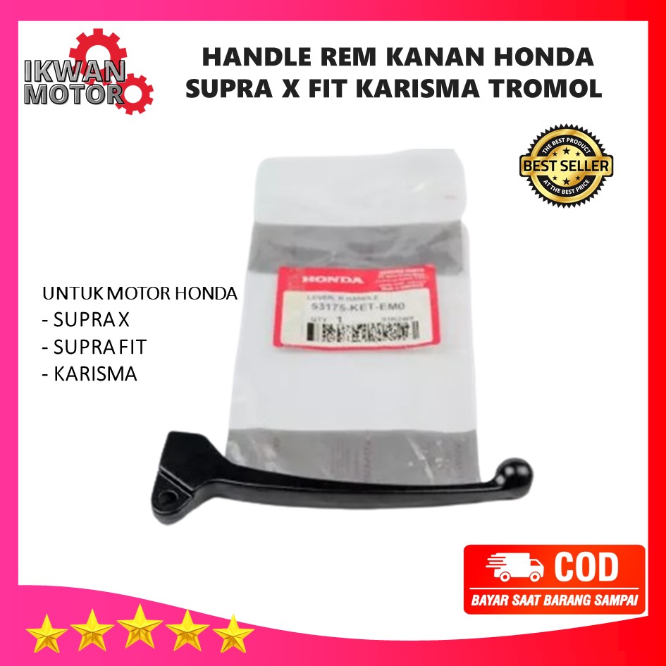 Handle Rem Kanan Honda Supra X Fit Karisma Tromol 53175 KET EM0 Rem