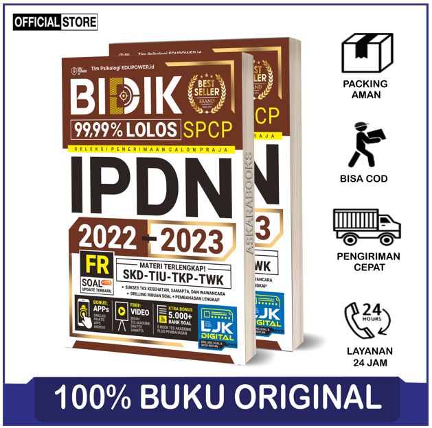 BUKU BIDIK 99 99 LOLOS IPDN KEDINASAN 2022 2023 BEST SELLER MATERI