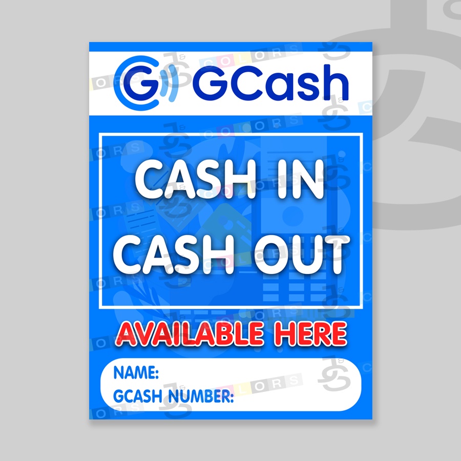 GCash Cash In Cash Out And Load Tindahan Business Tarpaulin Signage