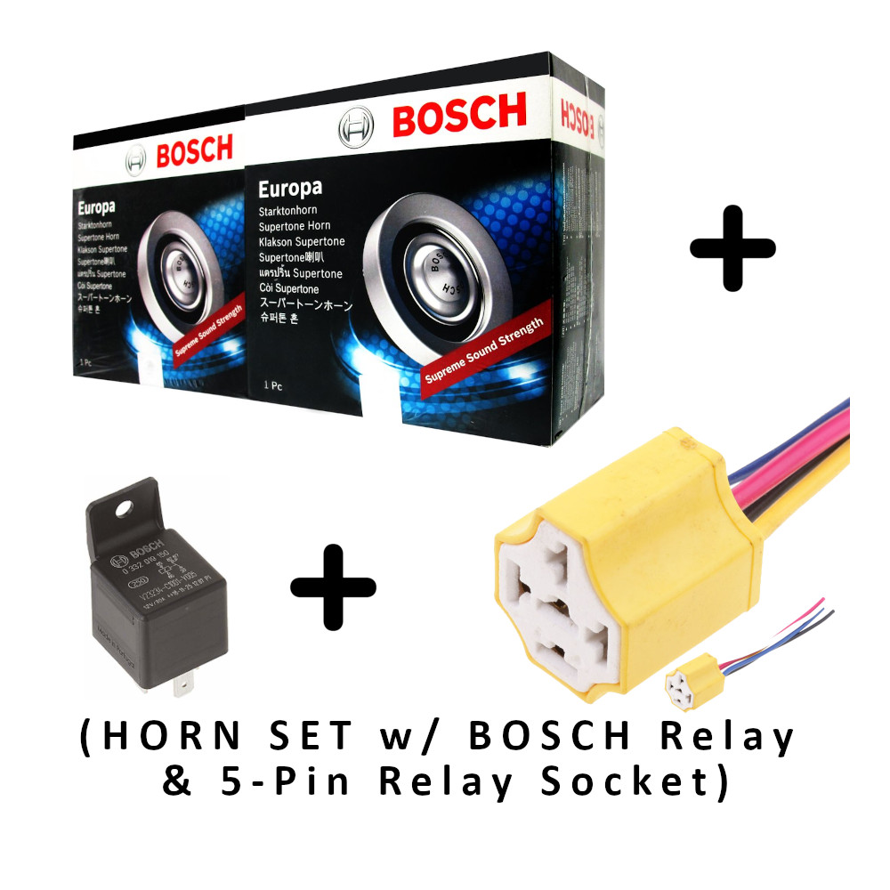 Original Bosch Europa Silver Horn Set Volts With Qr Code For Proof