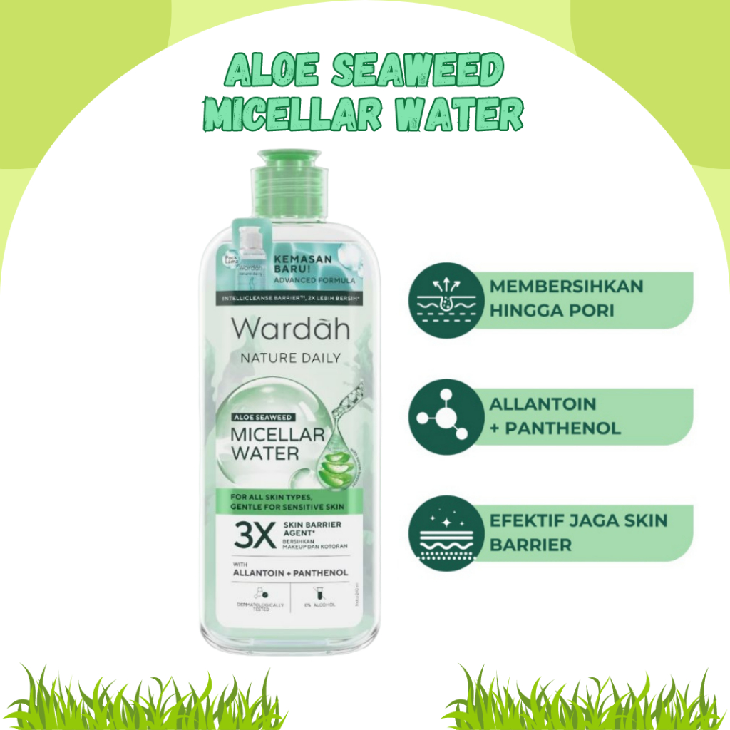 Wardah Nature Daily Aloe Seaweed Cleansing Micellar Water Ml Ml