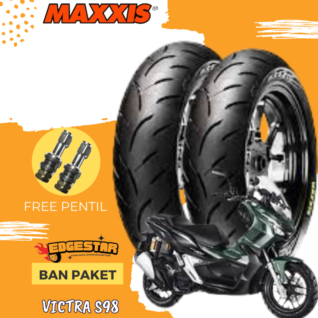 Ban Maxxis Victra S Sepasang Satuan Tubeless Ring Bonus Pentil