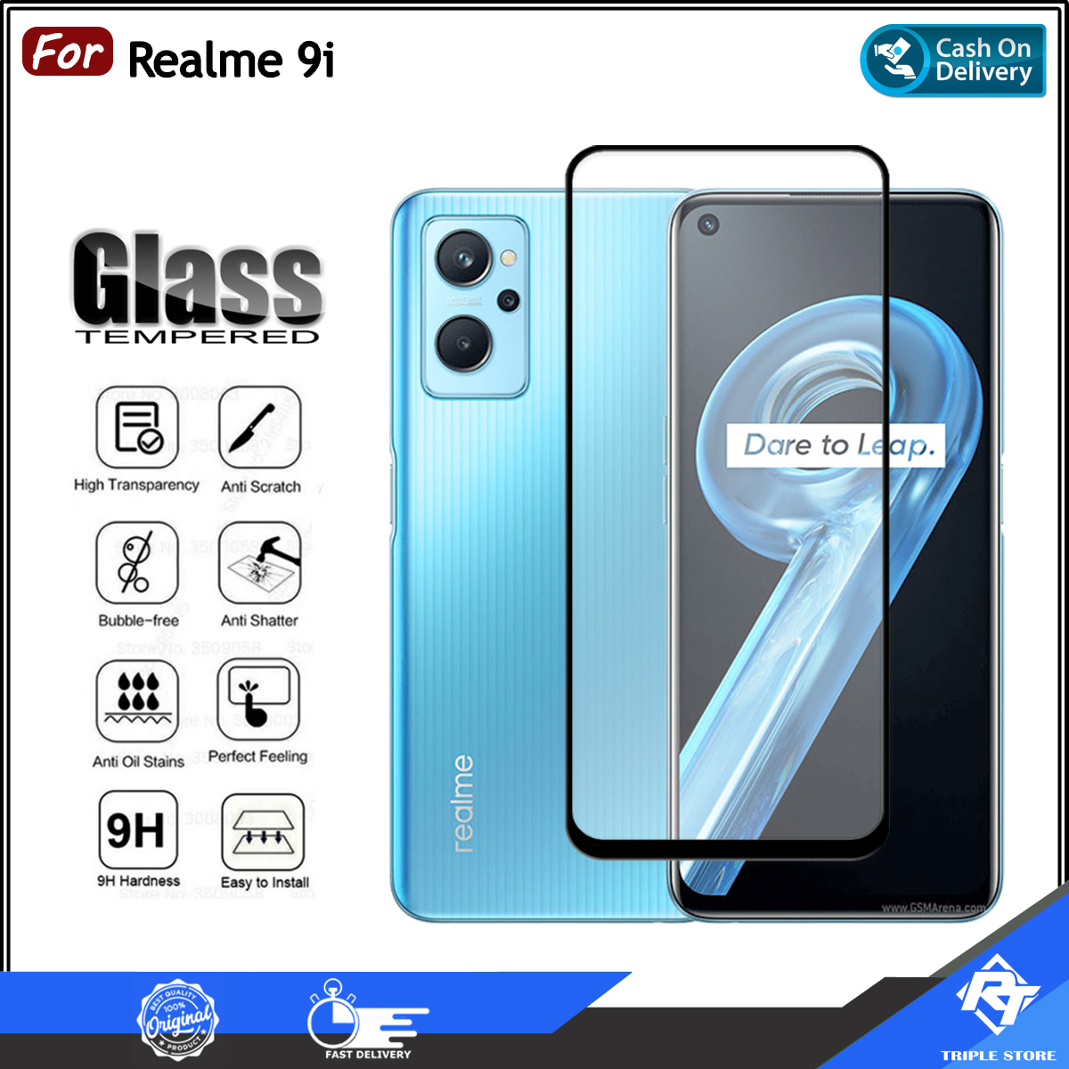 Tempered Glass Full Screen Realme G G G G G Realme I