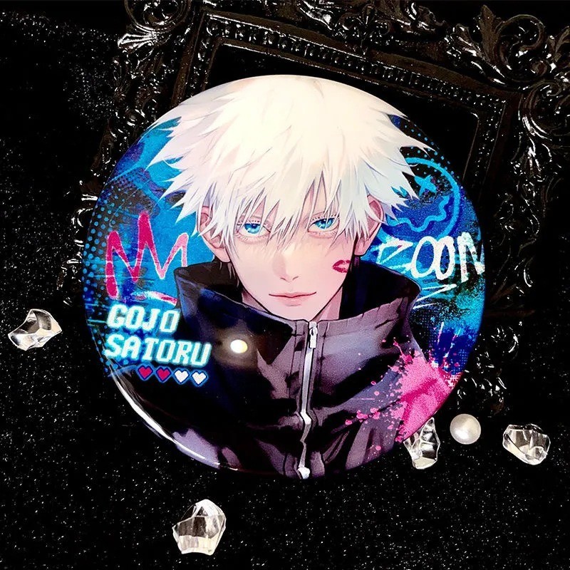 เขมกลดสะทอนแสงอะนเมะ Jujutsu Kaisen Getou Suguru Gojou Satoru Pins