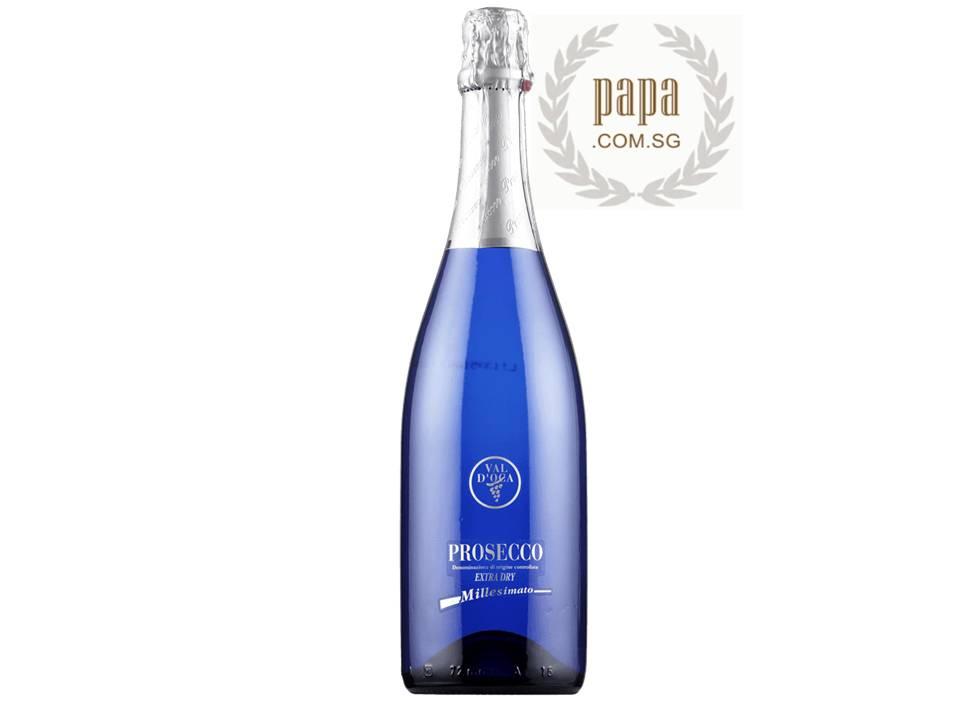 Val DOca Prosecco Blue Millesimato Extra Dry DOC 2019 11 Abv 1 X