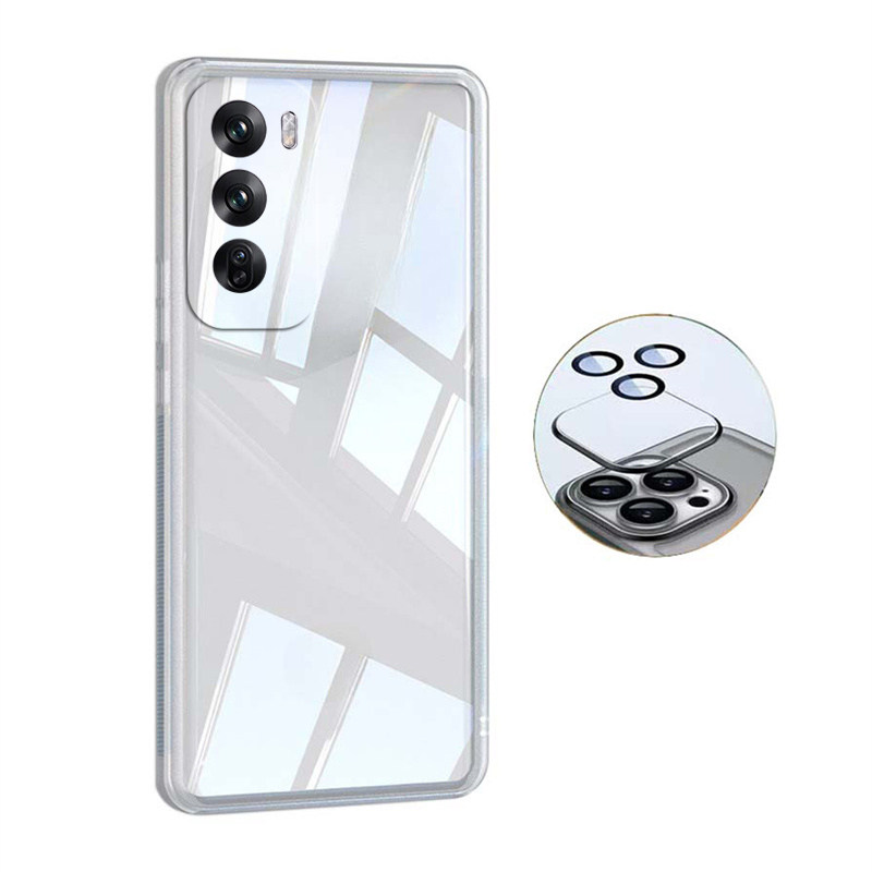 For OPPO Reno 12 Pro Case Camera Protection Classic Borderless Silicone Transparent For OPPO Reno 12 Pro Back Cover