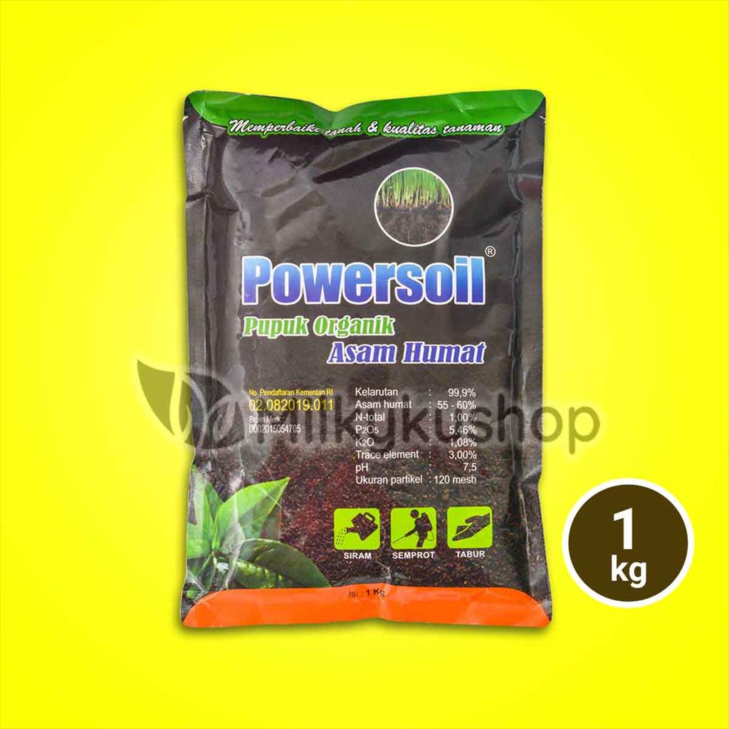 POWERSOIL POWER SOIL 1 KG PUPUK ORGANIK ASAM HUMAT KEMASAN PABRIK