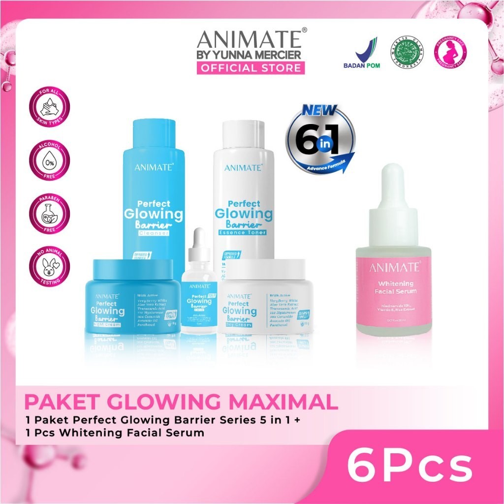 Paket Glowing Maksimal Animate Perfect Glowing Barrier Series 5in1