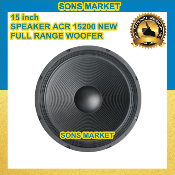 Speaker Inch Inch Acr New Full Range Woofer Acr