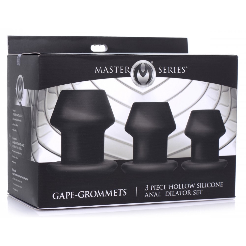 NEW RELEASED Master Series Gape Grommets 3 Piece Hollow Silicone Anal