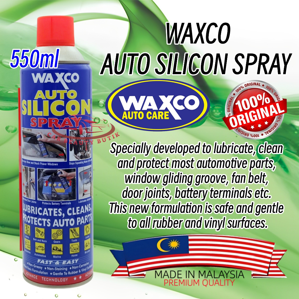 WAXCO Auto Silicon Spray 300ml 550ml Lazada