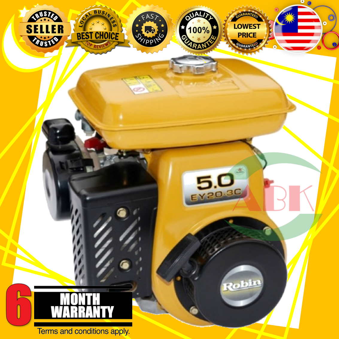 EY 20 ROBIN GASOLINE ENGINE ENJIN 5 0HP Lazada