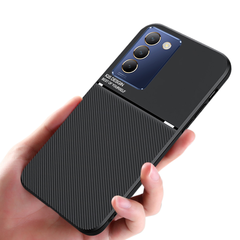 New Phone case Vivo V30 Lite Y100 Back cover Rough Cross Patterned Magnetic Soft Silicone Leather For Vivo Y100 V30 Lite case