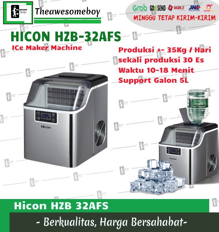 Hicon Hzb Afs Mesin Pembuat Es Batu Ice Cube Maker Machine Kg Day