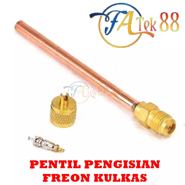 PENTIL PENGISIAN FREON KULKAS FREEZER 1 4 3 16 FILLER TUBE