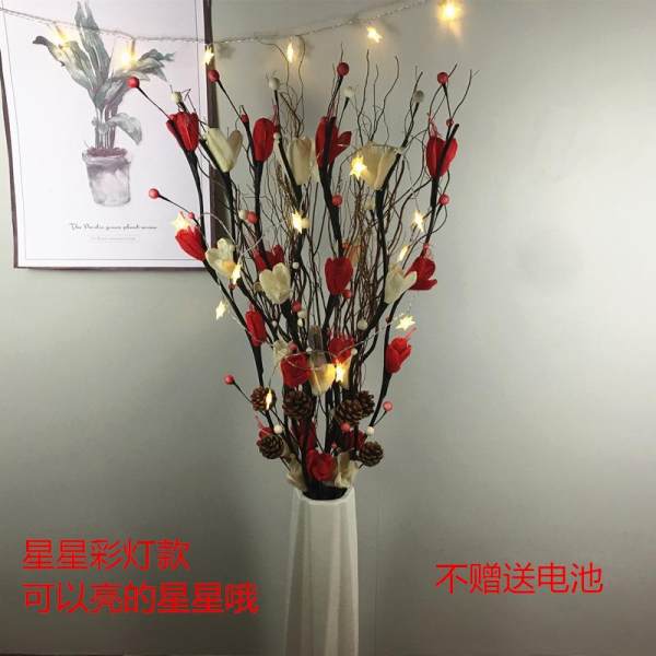 Floor dry flower arrangement decoration