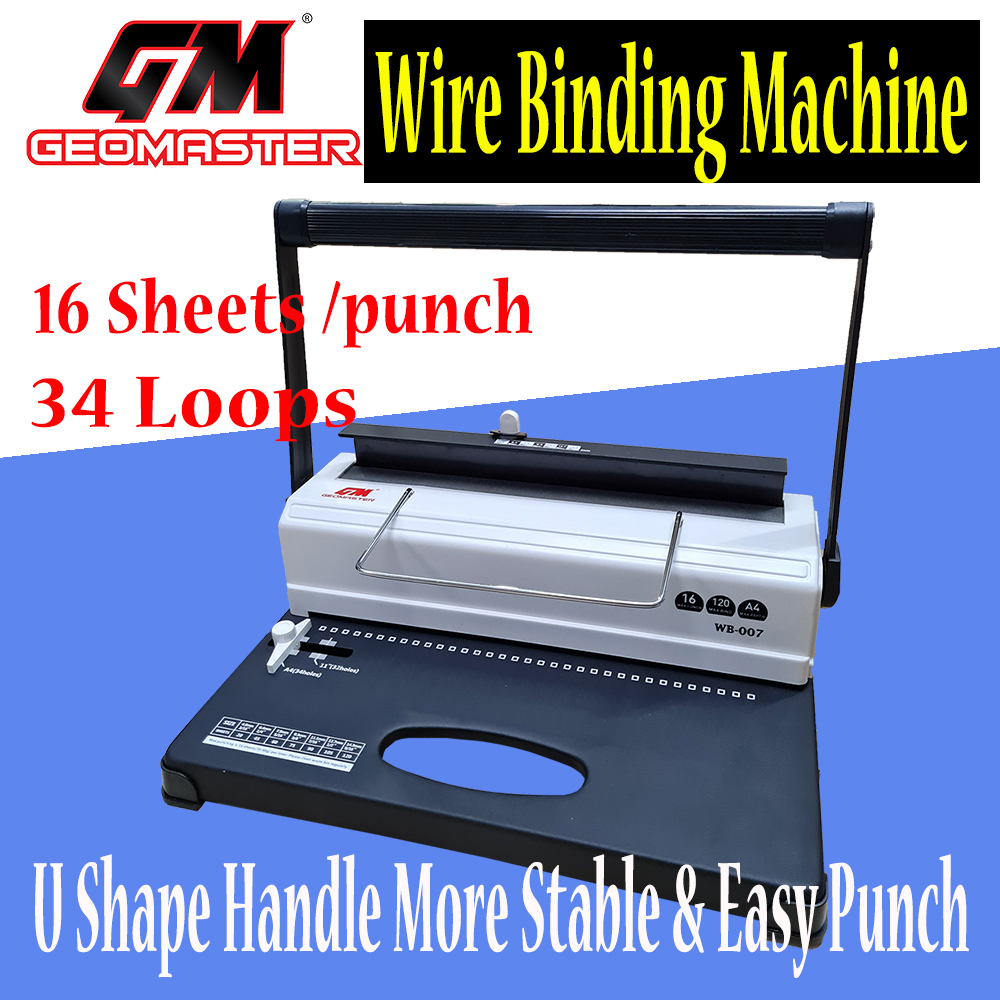 GM 3 1 Wire Binding Double Wire Binding Machine Geomaster Lazada