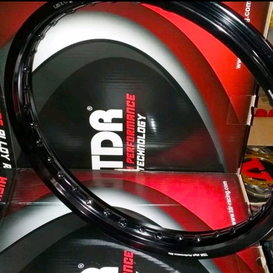 Velg Tdr W Shape Kotak Ring Black Gold Silver Mirror