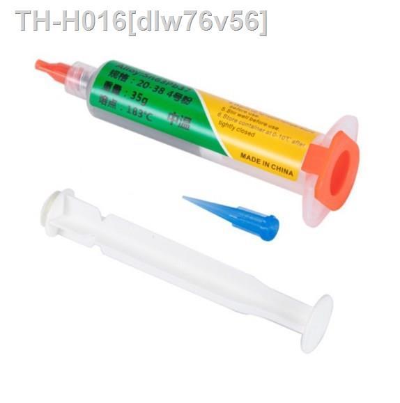 ﺴ 35g BGA Tin Solder Paste Leaded Sn63 Pb37 Syringe Liquid Flux