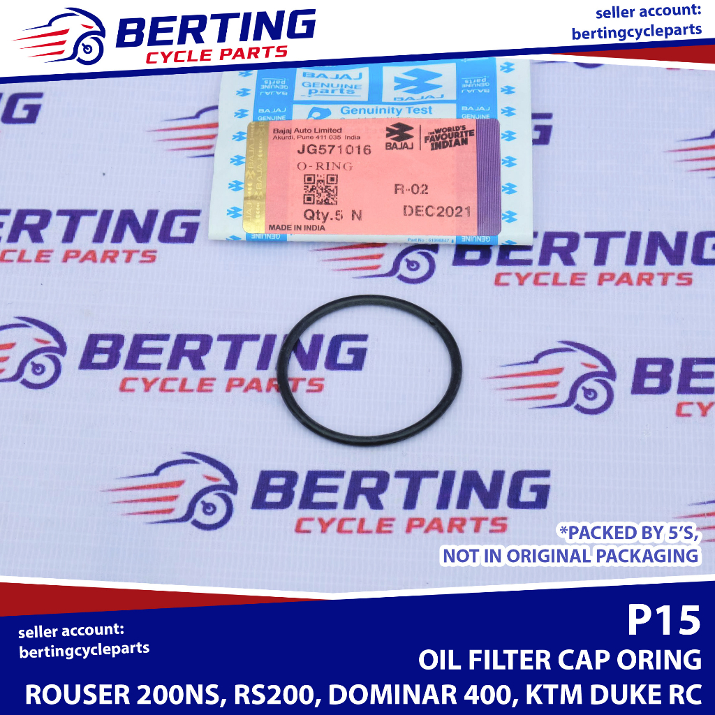 ORING OIL FILTER CAP Rouser NS200 200NS RS200 Dominar 400 KTM Duke RC