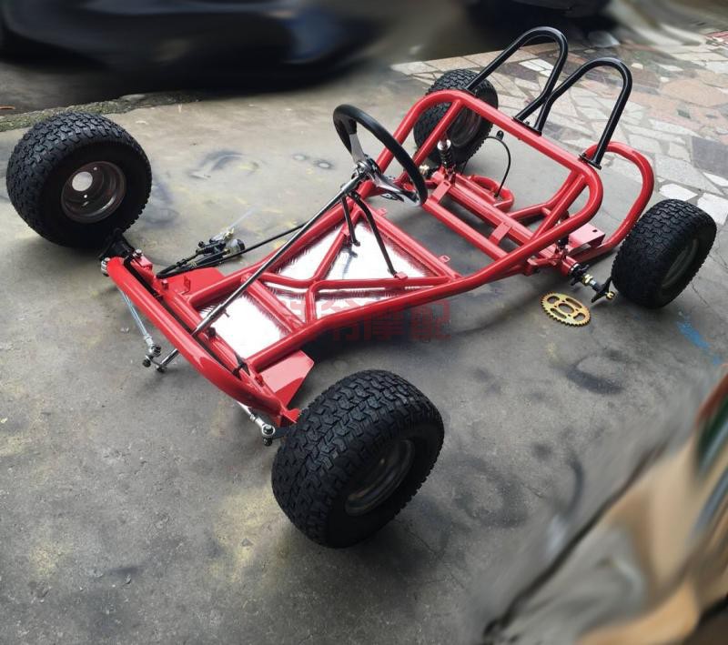 168CC Modified Four Wheeled Motorcycle Drift Kart Modified Full Frame