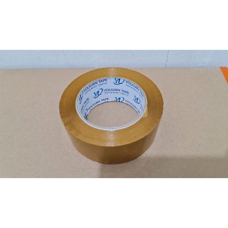 YOU LIAN LAKBAN MURAH 45MM 90Y TAPE LAKBAN BENING COKLAT Lazada