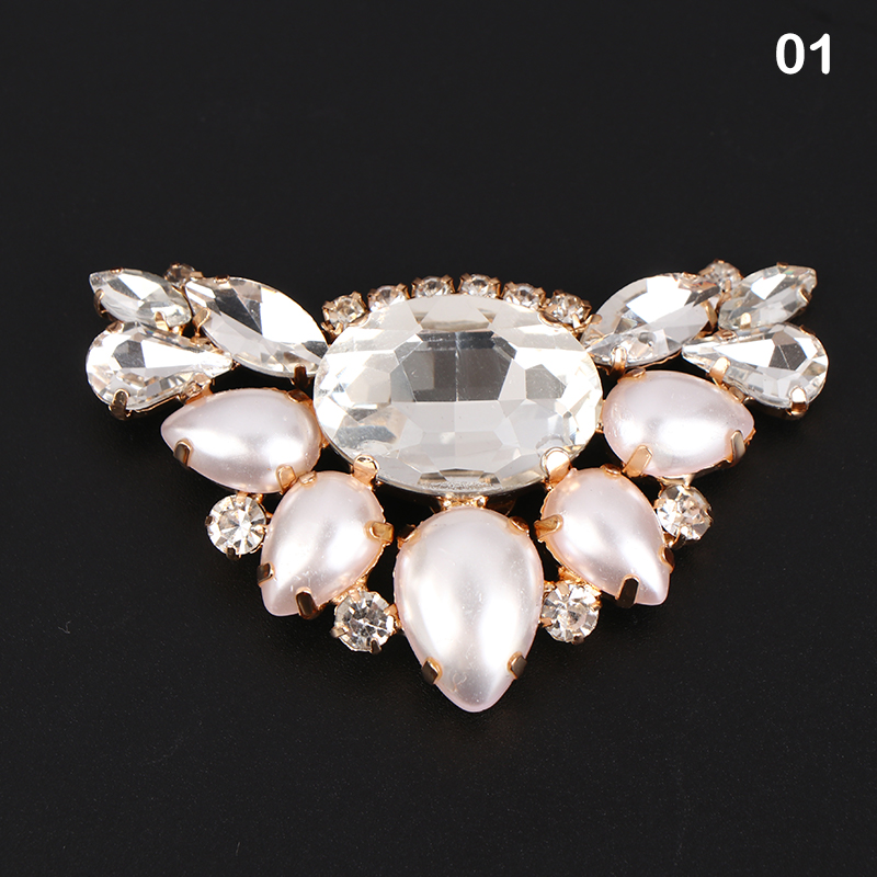 1PC Women High Heel Rhinestone Wedding Shiny Clips Clamp Shoe Decorations Clip Charm Buckle