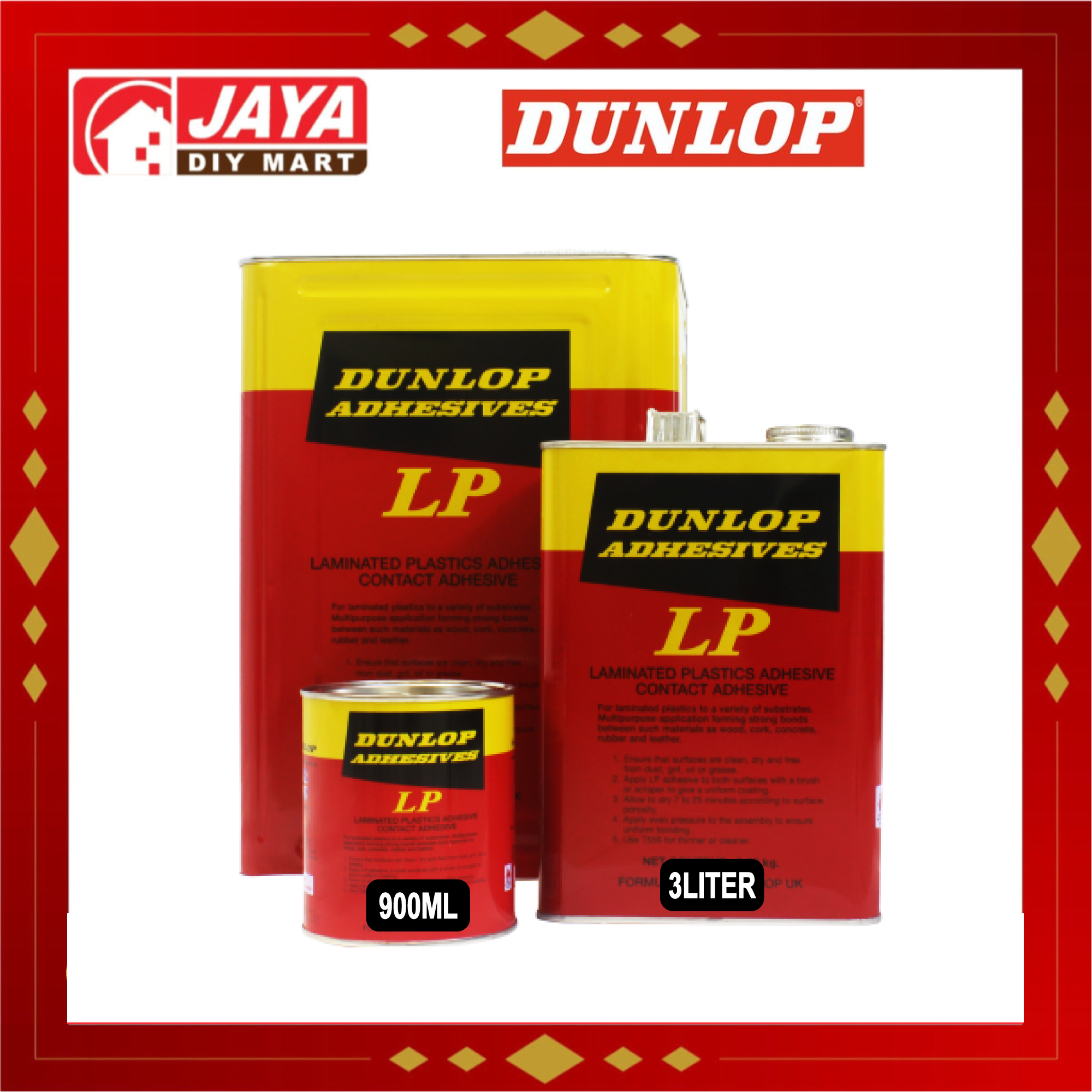 Dunlop Lp Glue Gam Pelekat Kuat Ca Contact Adhesive Glue Ml Jaya