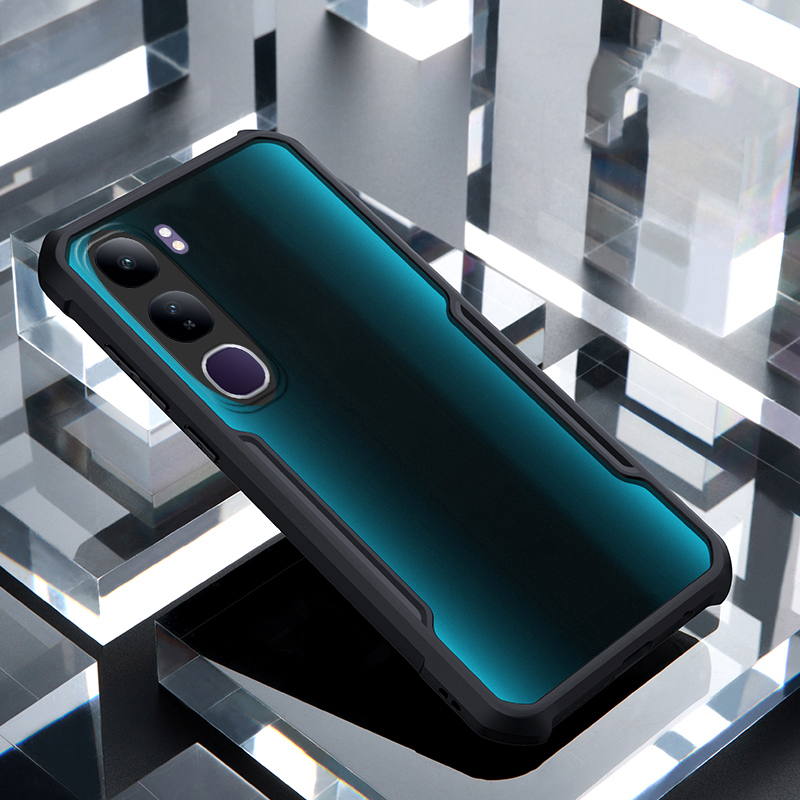 Phone case Vivo V40 Lite Transparent Clear Air Protector Soft Frame Hard Shockproof Armor Back cover Vivo V40 Lite
